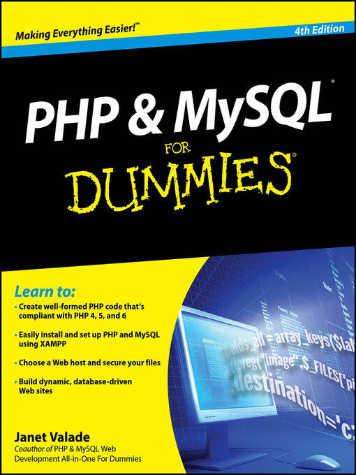 Cover image for PHP and MySQL For Dummies
